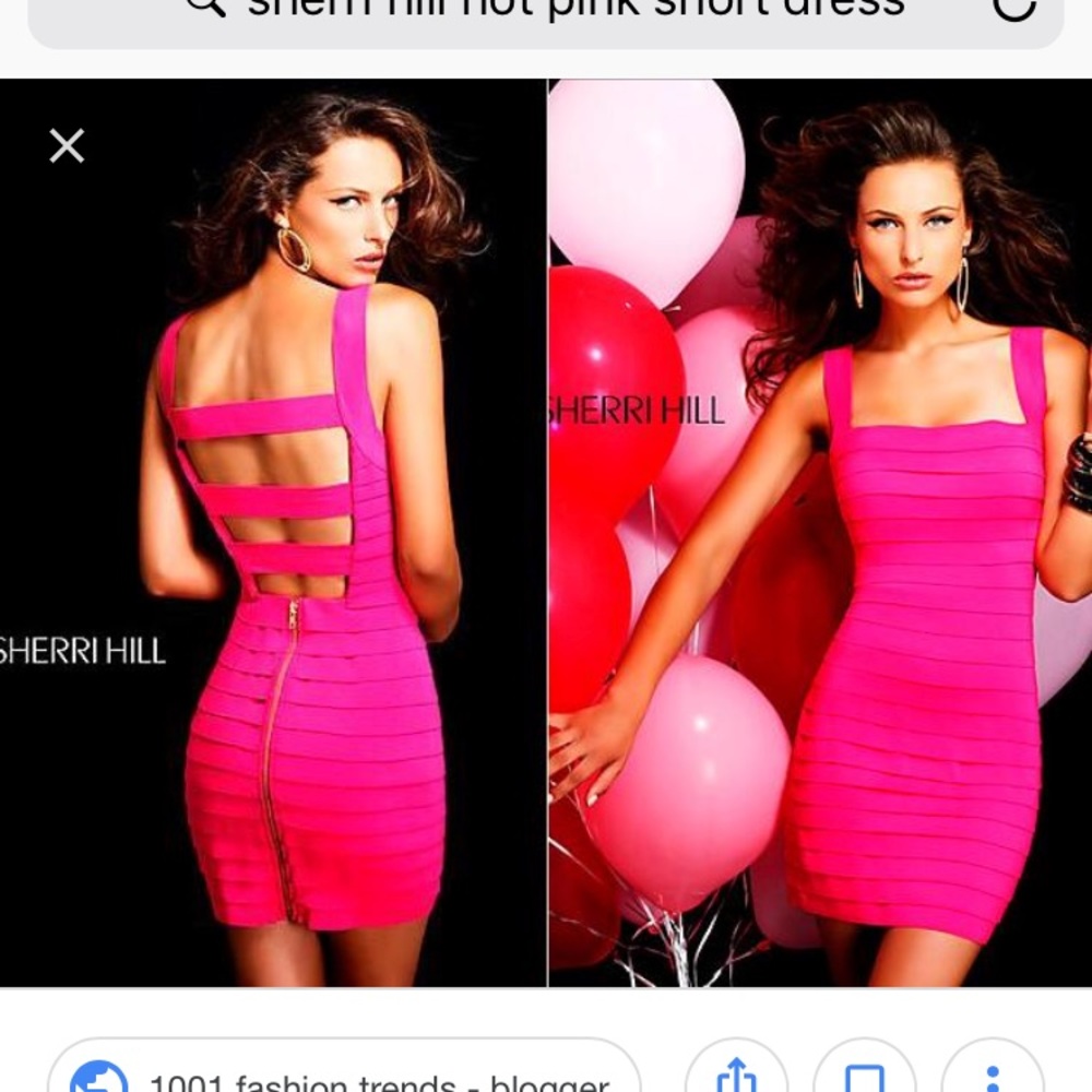Sherri Hill Hot Pink dress